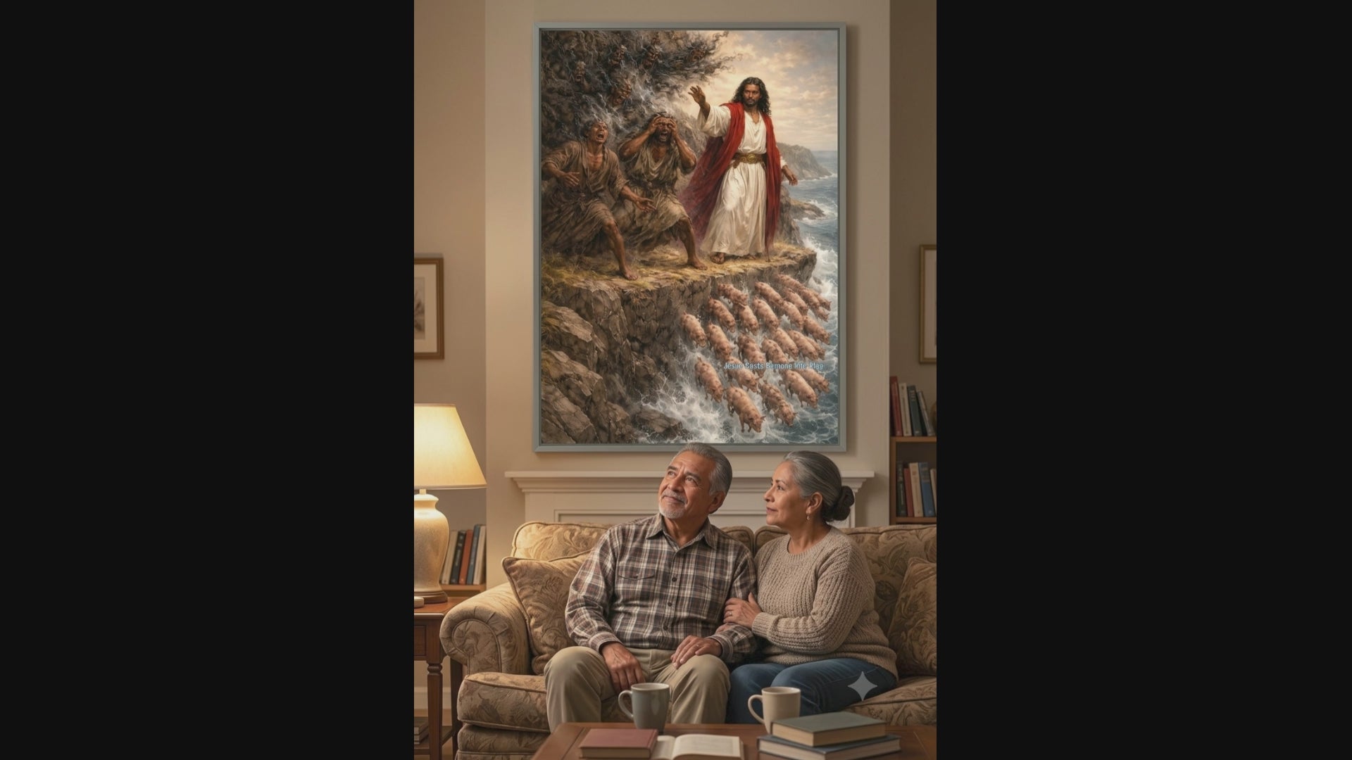 Jesus Casts Demons into Pigs